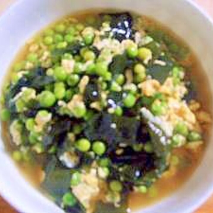 えんどう豆とわかめの卵とじ レシピ 作り方 By Ju0906 楽天レシピ えんどう豆とわかめの卵とじ レシピ 作り方 By Ju0906 楽天レシピ